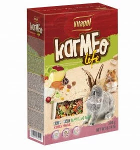 Vitapol Karma 2in1 (zöldség,gyümölcs)  kiegészítő eleség - rágcsálók és nyulak részére (340g)