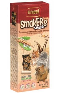 Vitapol Smakers rúd (joghurt,pitypang) - prémium duplarúd - rágcsálók és nyulak részére (90g)