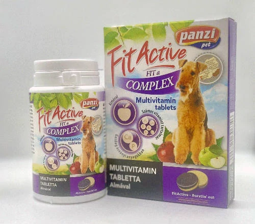 Panzi FitActive vitamin FIT-a-Complex - multivitamin (almával) kutyák részére  (60db)