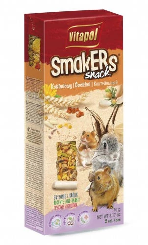Vitapol Smakers rúd (koktail) - prémium duplarúd - rágcsálók és nyulak részére (90g)