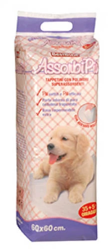 AssorbiPiu Hygiene Pad Nappy - Helyhez szoktató - kutyapelenka 60x60cm (40db)
