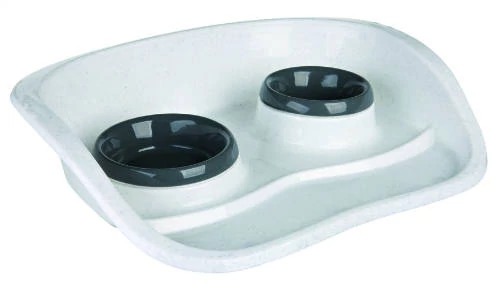 Trixie Dinner Set - Műanyag tál szett (vegyes színekben) macskák részére (0,25l /Ø 9cm és 0,3l /Ø 11cm)