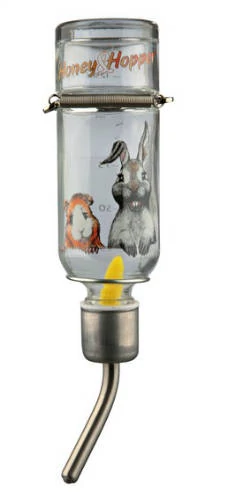 Trixie Glass Water Bottle - Mintás üveg itató rágcsálók részére (500ml)
