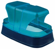 Trixie Sand Bath - fürdőhomok tartó (szürke,türkíz) kistestű rágcsálók részére (17x10x10cm)