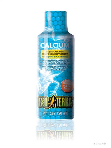 Exo-Terra Liquid Calcium-Magnessium - étrendkiegészítő (kálcium,magnézium) hüllők, kétéltüek részére (120ml)