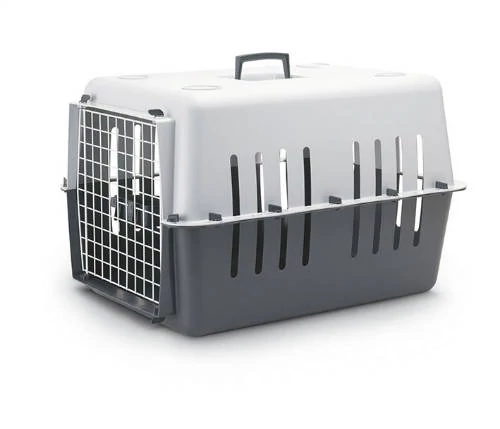 SAVIC PetCarrier 4 - szállítóbox (szürke) kutyák és macskák részére (max:15kg) 66x47x43cm