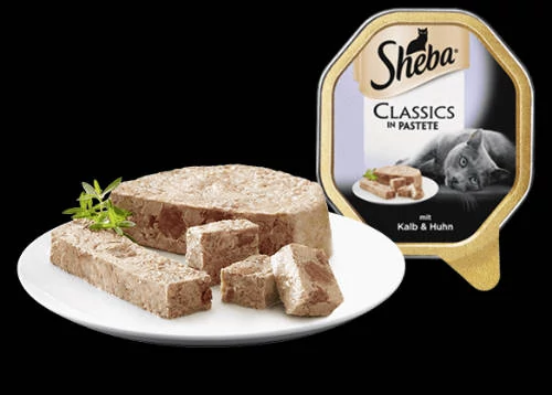Sheba Adult Alutálcás - Borjú és csirke pástétom (85g)