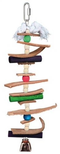 Trixie Colourful Toy - Fajáték gyöngyökkel nagypapagájok részére (28cm)