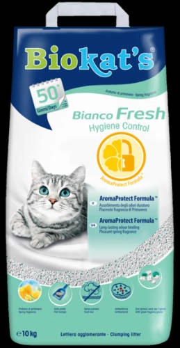 Gimpet Biokats Bianco Fresh - csomósodó macskaalom friss illattal (10kg)