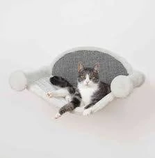 Trixie Hammock for Wall Mounting - függöágy (fehér,szürke) macskák részére (54x28x33cm)