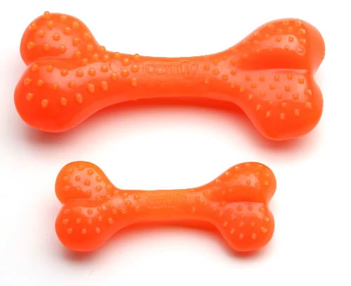 Comfy Orange Dental Bone - fogtisztítós játék (csont) kutyák részére (8,5x4x2cm)