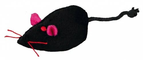 Trixie Mouse with bell, plush, catnip, 5 cm, various- cica játék 5cm egérke macskamentával, csengővel