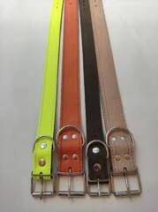 Nyakörv (bőr, bélelt) kutyák részére (több féle színben) 30mm/65cm (98g)