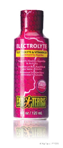 Exo-Terra Electrolyte Supplement - ásványianyagok, D - vitaminnal (120ml)