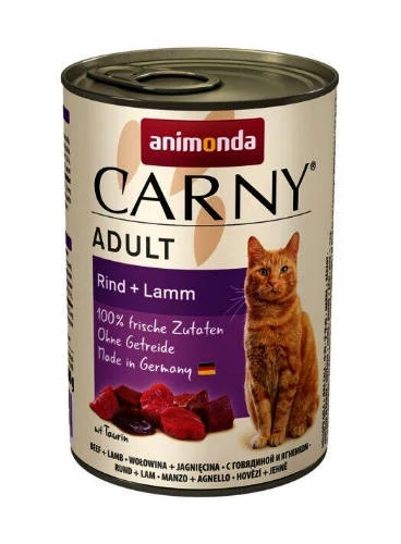 Animonda Carny Adult (marha,bárány) konzerv - Felnőtt macskák részére (400g)