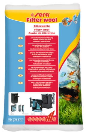 Sera Filtervatta - akváriumi szűrőanyag (250g)