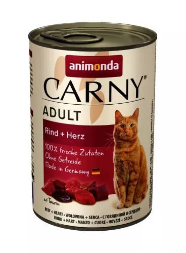Animonda Carny Adult (marha,szív) konzerv - Felnőtt macskák részére (400g)