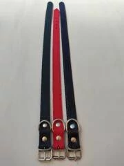 Nyakörv (bőr, varrás nélkül) kutyák részére (barna, fekete vagy piros színben) 3+mm/30mm/60cm