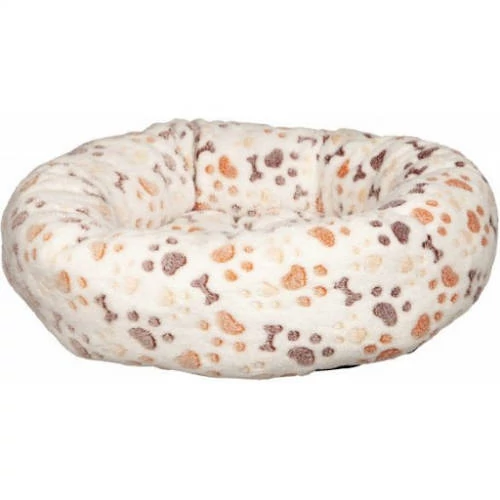 KT25.Trixie Lingo Bed - kerek, peremes fekhely (fehér/bézs) kutyák részére (50x40cm)