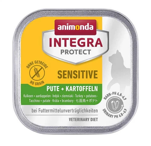 Animonda Integra Sensitive (pulyka-burgonya) alutálkás - Táplálék-intoleranciás macskák részére (100g)