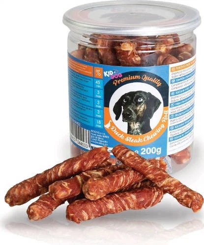 KidDog Duck Steak Chewing Roll - jutalomfalat (kacsás) kutyák részére (200g)