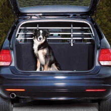 Trixie Car Grid - autóba való térelválasztó - ezüst/fekete - (sz:96-163cm, m:34-48cm)