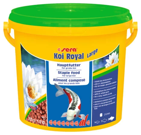 Sera Koi Color Nature Large - díszhaltáp nagytestű (25cm) Koi pontyok részére (3,8l)