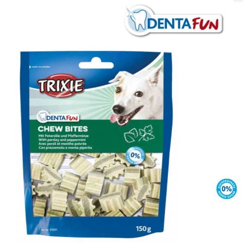 Trixie Denta Fun Chew Bites - jutalomfalat (petrezselyem,borsmentával) kutyák részére (150g)
