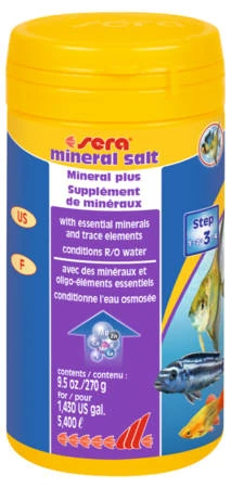 Sera Mineral Salt - vízelőkészítés és gondozás díszhalak részére (100ml)