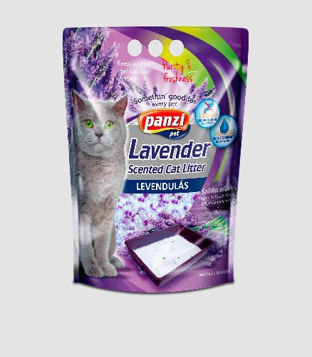 Panzi Silica Cat macskaalom (3,8literes) levendulás