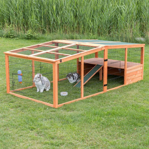 Trixie XXL Outdoor Run whit Cover - Kültéri kisállatkifutó fedéllel nyulak részére (233x79x116cm)
