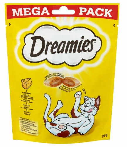 Dreamies Mega Pack Töltött falatkák - sajtos (180g)