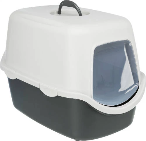 Trixie Vico Cat Litter Tray - Fedeles macska WC (szürke) 40x40x56cm