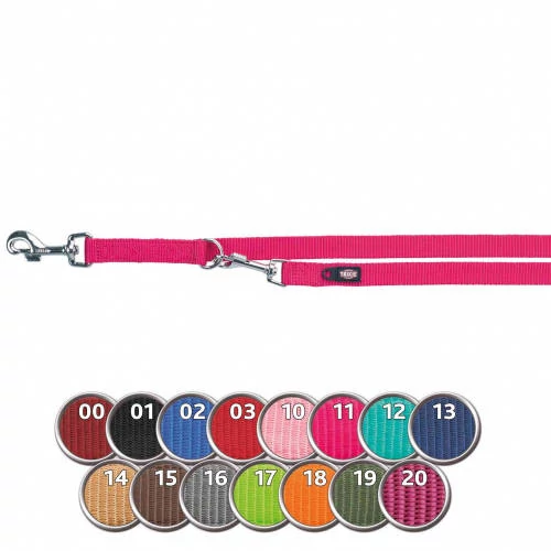 Trixie prémium állítható póráz - fukszia - (L-XL) 2m/25mm