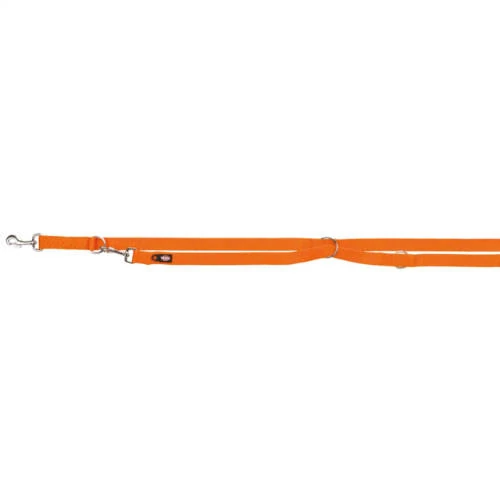 KT24: Trixie prémium állítható póráz - papaya sárga - (L-XL) 2m/25mm