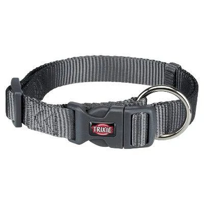 Trixie prémium - nyakörv - grafitszürke - (M-L) 35-55cm/20mm
