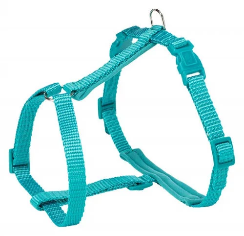 KT24: Trixie Premium - H-hám - óceánkék (M-L) kutyák részére 52-75cm/20mm