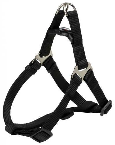 Trixie Premium One Touch - hám - fekete (L) 65-80cm/25mm