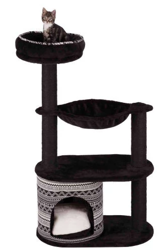 KT25. Trixie Giada Scratching Post - kaparófa (fekete/fehér) macskák részére (112cm)