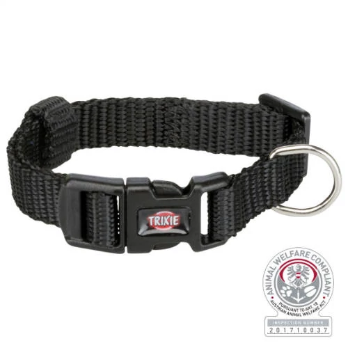 Trixie prémium - nyakörv - (fekete) kutyák részére (XXS-XS) 15-25cm/10mm