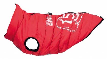 KT25.Trixie Saint-Malo Dog Coat with Harness - mellény hámmal (piros) kutyák részére (M) 45cm