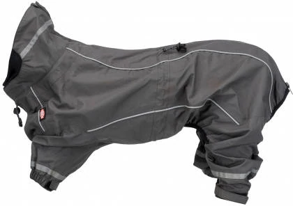 Trixie Vaasa Rain Overall for Dogs - overál (szürke) kutyák részére (L) 62cm (kifutó termék)