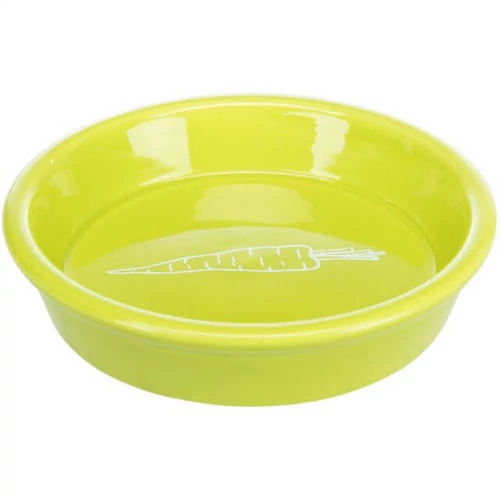 Trixie Ceramic Bowl - kerámia tál (fehér,csíkos) rágcsálók részére (0,2l /Ø14cm)