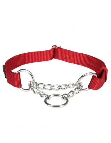Trixie Premium Stop the Pull - félfojtó nyakörv - piros - (M-L) 35-50cm/20mm