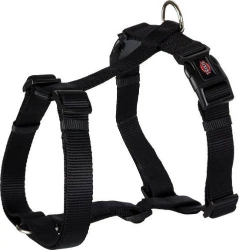 Trixie Premium H- hám - fekete (L) 60-87cm/25mm