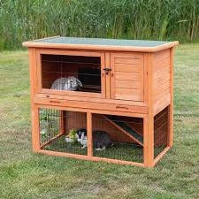 Trixie Small Animal Hutch with Enclosure - kültéri ház (barna) rágcsálók részére  (116x97x63cm)