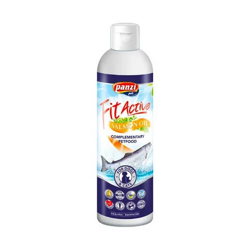 FitActive Salmon oil - kiegészítő eledel (lazacolaj) kutyák és macskák részére  (250ml)