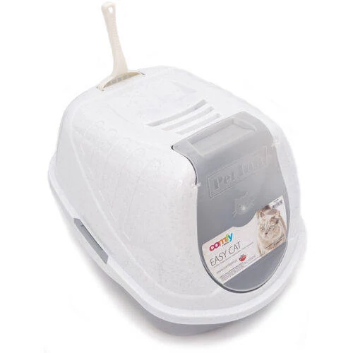 Comfy Easy Cat - fedeles macska wc (szürke) 54x40x40cm