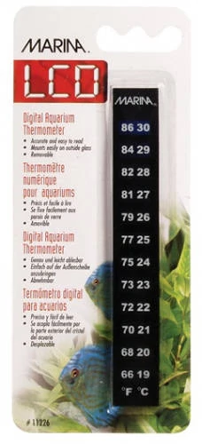 Hagen Marina LCD Aquarium Thermometer - hőmérő akváriumba (19 - 30° C