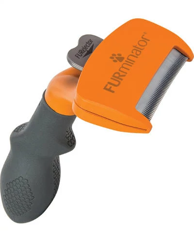 Furminator Long Hair Dog - aljszőrkefe (vegyes színekben) hosszú szőrű kutyák részére (M)